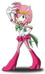  2009 amy_rose clothing female footwear gloves green_eyes looking_at_viewer metalpandora shoes solo sonic_(series) 