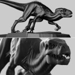  2018 3d_(artwork) ambiguous_gender claws digital_media_(artwork) dinosaur feral indoraptor jurassic_park jurassic_world official_art open_mouth raptor solo teeth theropod 