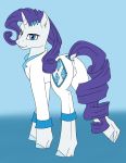  annonymouse anus blue_eyes camel_toe clothed clothed_feral clothing equine female feral friendship_is_magic hair hi_res horn jewelry mammal my_little_pony purple_hair rarity_(mlp) tight_clothing unicorn 