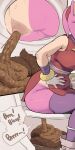 accessory amy_rose anthro anus big_breasts bodily_fluids breasts butt clothing clothing_around_legs eulipotyphlan feces female footwear hair headband hedgehog hi_res kids_gamera legwear mammal panties panties_around_legs pink_body pink_hair pooping purple_clothing purple_legwear purple_thigh_highs sega shoes simple_background sneakers solo sonic_boom sonic_the_hedgehog_(series) sweat thick_thighs thigh_highs toilet toilet_use underwear underwear_around_legs
