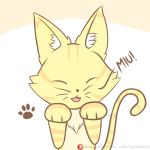  domestic_cat felid feline felis fur leokato mammal orange_fur sticker white_fur yellow_fur 