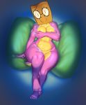  amphibian anthro breasts female javkiller paper_bag pillow pussy reptile salamander sally_(scalie_schoolie) scalie scalie_schoolie slightly_chubby solo spring_salamander thick_thighs voluptuous wide_hips 