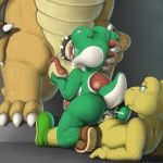  animal_genitalia animal_penis anthro anthro_on_anthro anus balls barefoot big_dom_small_sub big_feet big_nose blue_eyes bowser butt claws clothing cock_ring cum cum_from_mouth cum_in_ass cum_in_mouth cum_inside cum_on_anus cum_on_butt cum_on_face cum_on_penis cum_on_tongue erection eyes_closed fellatio footwear group group_sex half-closed_eyes hand_on_head holding_balls king koopa koopa_troopa long_tongue lying male male/male mario_bros nintendo nude on_back on_ground on_top open_mouth oral orgasm penis reptile reverse_cowgirl_position royalty saliva scalie sex sharp_claws shell shoes sitting size_difference slightly_chubby smile spikes squeeshy standing tapering_penis thick_penis thick_thighs threesome toe_claws tongue tongue_out turtle video_games yoshi 