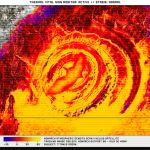  beak conspiracy giant_monster godzilla_(series) horns kaijuu king_kong_(series) legendary_pictures monarch monster monsterverse no_humans promotional_art pterodactyl rodan satellite_view spikes text_focus thermal_imaging toho_(film_company) viral_marketing volcano wings 