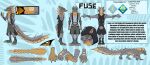 2025 absurd_res anthro belt big_tail bottomwear capcom claws clothed clothing ears english_text fan_character fanged_wyvern feral footwear full_pad fuse_(razim) grey_body grey_scales hi_res hoodie jacket lunagaron male model_sheet monster_hunter orange_body orange_eyes orange_scales padded_palms quadruped reference_image scales scalie shoes shorts spikes tail text tobi-kadachi tobi-lunagaron toe_claws topwear wicked_whiskers zgf_art