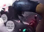 abstract_background anthro areola balls bed bed_sheet bedding big_balls big_breasts big_penis black_body black_fur black_hair black_penis bodily_fluids breasts canid canine chatski choker dripping duo english_text erect_nipples erection fox fur fur_markings furniture genital_fluids genitals glowing glowing_eyes hair hand_on_penis herm hi_res huge_balls huge_breasts huge_penis hybrid intersex intersex/male jewelry leaking_precum lying lying_on_bed male mammal markings meme necklace nipples on_back on_bed penis pink_areola pink_penis precum precum_drip precum_on_penis precum_string red_eyes saliva saliva_drip saliva_on_balls saliva_on_breasts saliva_on_face saliva_on_penis saliva_string slutty_face speech_bubble spiked_penis spikes spikes_(anatomy) text until_it_snaps white_body white_fur yellow_penis