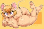4_toes anthro bedroom_eyes big_butt bulluppa butt feet femboy freckled_butt freckles gregory_horror_show hi_res james_(ghs) male mammal murid murine narrowed_eyes nipples nude nude_male rat rodent seductive solo thick_thighs toes