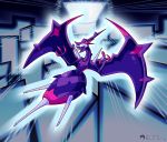  claws commentary dragon english_commentary gen_7_pokemon highres inkblot inkblot123 monster naganadel no_humans pokemon pokemon_(game) pokemon_sm stinger ultra_beast wings 