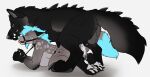  anthro anthro_on_feral anthro_penetrated ball_gag bdsm bestiality black_body black_fur blue_eyes blue_hair blue_nose bodily_fluids bondage bound canid canine collar cum cum_in_pussy cum_inside cum_splatter drooling duo ears_back erection female female_penetrated feral feral_penetrating feral_penetrating_anthro from_behind_position fur gag gagged genital_fluids genitals grey_body grey_fur hair hi_res humanoid_genitalia humanoid_pussy killthe_demon male male/female male_penetrating male_penetrating_female mammal nude penetration penile penile_penetration penis_in_pussy pivoted_ears pussy red_eyes saliva sex vaginal vaginal_penetration 