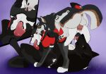  anal anal_penetration animal_genitalia animal_penis animal_pussy black_body black_fur black_pussy blue_eyes canid canine canine_genitalia canine_penis canine_pussy collar cunnilingus erection eyes_closed female female_penetrated feral feral_on_feral feral_penetrated feral_penetrating feral_penetrating_feral fur genitals grey_body grey_fur group group_sex hi_res killthe_demon lying male male/female male_penetrating male_penetrating_female mammal narrowed_eyes on_back oral penetration penile penile_penetration penis penis_in_ass penis_in_mouth pussy red_body red_collar red_fur red_penis sex side_view threesome trio vaginal white_body white_fur yellow_eyes 