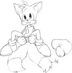  anthro anus aogami balls canine dildo equine_dildo fox gaping gaping_anus male mammal miles_prower monochrome penis sex_toy solo sonic_(series) 