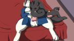  2018 balls banette bed blue_fur cho0c0 claws cloth fellatio fur ghost invalid_tag jester_the_banette knot licking lycanroc lying male male/male midnight_lycanroc nintendo oral patchwork paws penis penis_lick pok&eacute;mon pok&eacute;mon_(species) precum saliva sex shadow shiny_pok&eacute;mon spirit spread_legs spreading sylus_the_lycanroc tongue tongue_out vein veiny_penis video_games white_fur 