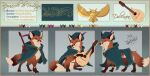 2025 absurd_res artist_name bard blep bracelet canid canine cheek_tuft chest_tuft claws clothed clothing digital_drawing_(artwork) digital_media_(artwork) ear_piercing ear_ring english_text eyeshadow facial_tuft feral fox fur gold_(metal) gold_bracelet gold_jewelry hat hatwolf headgear headwear hi_res holding_object inner_ear_fluff jewelry looking_at_viewer lute makeup male mammal mandolin model_sheet musical_instrument musician paws piercing plucked_string_instrument poet reynardo_de_verdanza ring_piercing signature simple_background smile smug smug_expression smug_face solo standing string_instrument tail text tongue tongue_out tuft writer yellow_eyes