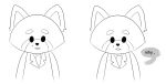  2018 aggressive_retsuko anthro beauty_mark belisssyma clothed clothing comic dialogue english_text hi_res male mammal red_panda resasuke sanrio standing text 