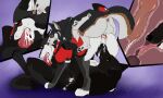  anal anal_penetration animal_genitalia animal_penis animal_pussy black_body black_fur black_pussy bodily_fluids canid canine canine_genitalia canine_penis canine_pussy collar cum cum_in_ass cum_in_mouth cum_inside cum_splatter erection eyes_closed female female_penetrated feral feral_on_feral feral_penetrated feral_penetrating feral_penetrating_feral fur genital_fluids genitals grey_body grey_fur group group_sex hi_res internal killthe_demon knotting lying male male/female male_penetrating male_penetrating_female mammal narrowed_eyes on_back oral penetration penile penile_penetration penis penis_in_ass penis_in_mouth pussy red_body red_collar red_fur red_penis sex side_view snout_fuck threesome trio white_body white_fur yellow_eyes 