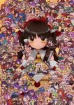  1boy 6+girls ajirogasa aki_minoriko aki_shizuha alice_margatroid animal_ears antennae ascot bird bird_ears black_hair black_hairband black_hat blonde_hair blue_eyes blue_hair blue_hat book bow bowl bowl_hat box braid bright_pupils brown_hair brown_hat bucket bun_cover cat_ears chen chick circlet cirno closed_mouth clownpiece commentary_request cow_ears crescent crescent_hat_ornament daiyousei dog_ears donation_box doremy_sweet double_bun dragon_horns drumsticks eagle_spirit_(touhou) ebisu_eika eternity_larva everyone flandre_scarlet floppy_ears food-themed_hair_ornament fox_tail frog_hair_ornament fujiwara_no_mokou futatsuiwa_mamizou ghost glasses goutokuji_mike green_eyes green_hair grey_hair hair_bobbles hair_bow hair_bun hair_ornament hairband hakurei_reimu haniyasushin_keiki hat hat_ornament hat_ribbon hata_no_kokoro hecatia_lapislazuli hieda_no_akyuu highres hijiri_byakuren himekaidou_hatate himemushi_momoyo hinanawi_tenshi hong_meiling horns hoshiguma_yuugi houjuu_nue houraisan_kaguya ibaraki_kasen ibuki_suika iizunamaru_megumu imaizumi_kagerou inaba_tewi inubashiri_momiji izayoi_sakuya joutouguu_mayumi junko_(touhou) kagiyama_hina kaku_seiga kamishirasawa_keine kawashiro_nitori kazami_yuuka kicchou_yachie kijin_seija kine kirisame_marisa kishin_sagume kisume koakuma kochiya_sanae komakusa_sannyo komano_aunn komeiji_koishi komeiji_satori konpaku_youmu konpaku_youmu_(ghost) kudamaki_tsukasa kumoi_ichirin kurodani_yamame kurokoma_saki leaf leaf_on_head letty_whiterock lily_white long_hair luna_child lunasa_prismriver lyrica_prismriver maid_headdress mallet maribel_hearn mask mask_on_head matara_okina medicine_melancholy merlin_prismriver miracle_mallet mitsugashira_enoko miyadeguchi_mizuchi miyako_yoshika mizuhashi_parsee mob_cap mononobe_no_futo morichika_rinnosuke moriya_suwako motoori_kosuzu mouse_ears multicolored_hair multicolored_hairband multiple_girls murasa_minamitsu mystia_lorelei nagae_iku nazrin nippaku_zanmu nishida_satono niwatari_kutaka ofuda okunoda_miyoi one_eye_closed onozuka_komachi otter_spirit_(touhou) patchouli_knowledge peach_hair_ornament pickaxe pink_hat ponytail purple_eyes purple_hair purple_hairband rabbit_ears raccoon_ears red_eyes red_hair red_hat red_horns reisen_(touhou_bougetsushou) reisen_udongein_inaba reiuji_utsuho remilia_scarlet ribbon ringo_(touhou) ritual_baton rod_of_remorse rumia saigyouji_yuyuko sakata_nemuno sakura_kyoko seiran_(touhou) sekibanki shameimaru_aya shawl shiki_eiki short_hair single_horn soga_no_tojiko son_biten star_sapphire sukuna_shinmyoumaru sunny_milk tail tamatsukuri_misumaru tatami tatara_kogasa tate_eboshi teireida_mai tenkajin_chiyari tenkyuu_chimata third_eye toramaru_shou touhou toutetsu_yuuma toyosatomimi_no_miko tsukumo_benben tsukumo_yatsuhashi twin_braids two-tone_hair two_side_up umebitan usami_renko usami_sumireko ushizaki_urumi wakasagihime watatsuki_no_toyohime watatsuki_no_yorihime white_hat white_pupils witch_hat wolf_spirit_(touhou) wriggle_nightbug yagokoro_eirin yakumo_ran yakumo_yukari yamashiro_takane yasaka_kanako yatadera_narumi yellow_ascot yellow_eyes yomotsu_hisami yorigami_jo&#039;on yorigami_shion 