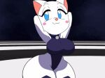 animated anthro butt duo felid feline female kuro_(tansau) mammal shaking_breasts shaking_butt shiro_(tansau) tansau twerking