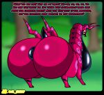 2025 al_gx antennae_(anatomy) anus arthropod artist_name big_anus big_butt black_body bottom_heavy butt butt_focus centipede comic dialogue english_text eyelashes female feral generation_5_pokemon hi_res huge_butt huge_thighs hyper hyper_butt multicolored_body myriapod nintendo pokemon pokemon_(species) puffy_anus quadruped rear_view red_body scolipede solo text thick_thighs