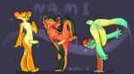 alternate_color animal_genitalia anthro anus bodily_fluids bright_colors butt calm colored_sketch cum cum_drip cum_on_penis cum_on_tongue dripping food fruit genital_fluids genital_slit genitals leaking_cum looking_at_viewer looking_back looking_pleasured male nami_(zipper_7z) open_mouth penis plant presenting presenting_anus presenting_hindquarters presenting_penis saliva saliva_drip saliva_on_penis saliva_on_tongue saliva_string sketch solo spread_legs spreading standing_on_one_hand tongue tongue_out trick zipper_7z