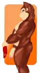 anthro ape areola balls biped butt donkey_kong_(character) donkey_kong_(series) erection gaek genitals glans gorilla haplorhine hi_res humanoid_genitalia humanoid_penis looking_at_viewer male male_anthro mammal muscular nintendo nipples penis primate pubes pubic_mound smile smiling_at_viewer smirk smirking_at_viewer solo vein veiny_penis