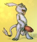 3_fingers 3_toes accessory anthro aroused aroused_face aroused_male ball_tuft balls bandai_namco bedroom_eyes belly belt big_balls big_claws big_ears big_penis biped black_claws black_markings black_nose bodily_fluids chest_tuft claws darkened_glans digimon digimon_(species) digital_drawing_(artwork) digital_media_(artwork) digitigrade dominant dominant_anthro dominant_male dripping erection eye_markings facial_tuft fangs feet finger_claws fingers front_view fur furgonomics gazimon genital_fluids genitals girthy glans grey_balls grey_body grey_fur half-closed_eyes hand_on_crotch hand_on_genitalia hand_on_head hand_on_own_genitalia hand_on_own_head hand_on_own_penis hand_on_penis hi_res leaking_precum lips long_claws long_ears long_tail looking_at_viewer looking_down looking_down_at_viewer male male_anthro mammal manly markings monochrome_body monotone_body narrowed_eyes naughty_face nude nude_anthro nude_male open_mouth outline penile penile_spines penis precum precum_drip precum_on_own_penis precum_on_penis precum_on_self precum_string presenting presenting_penis pupils raised_arm red_eyes red_penis scruffythedeer seductive shaded sharp_teeth simple_background small_but_hung snout solo spread_legs spreading standing straight_legs tail tail_accessory tail_tuft teasing teasing_viewer teeth teeth_showing thick_penis toe_claws toes tongue tongue_out tuft vein veiny_penis wide_stance yellow_background