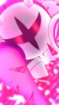  commentary_request galacta_knight horn kirby_(series) lance looking_at_viewer mask no_humans pink polearm red_eyes shield shoulder_pads silky_0406 sword wallpaper weapon 