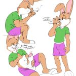 1:1 absurd_res balls bottomwear bottomwear_down buckteeth cigarette clothed clothing clothing_lift foreskin genitals hi_res lagomorph leporid lying mammal navel pants pants_down partially_clothed penis presenting presenting_penis rabbit retracted_foreskin shirt shirt_lift sitting smoking smoking_cigarette standing teeth topwear twerpishimp waving_penis