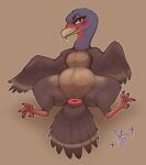 2025 4_toes absurd_res animal_genitalia anisodactyl avian beak bedroom_eyes belly big_belly bird blush bodily_fluids brown_background cere_(anatomy) claws cloaca cloaca_juice cloaca_juice_drip drooling feathered_wings feathers feet female female_feral feral full-length_portrait galliform genital_fluids genitals green_eyes hi_res horizontal_cloaca long_neck looking_at_viewer lying narrowed_eyes on_back outline phasianid portrait presenting presenting_cloaca saliva seductive simple_background spread_legs spreading tail tail_feathers tan_beak thick_thighs toes tongue tongue_out turkey white_outline wings wolps