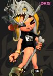 absurd_res bodily_fluids bone bottomless cephalopod clothed clothing digital_media_(artwork) female footwear genitals grinding hi_res humanoid marine mollusk nintendo octarian octoling octoling_girl owo_sfm pseudo_hair pussy sex shoes skeleton skull solo splatoon tentacle_hair tentacles topwear tribadism vaginal wristband