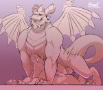  2018 anal anal_penetration anthro anthro_on_anthro balls big_muscles braeburned bubba_(spyro) claws dragon duo eyes_closed hi_res horn knot larger_male male male/male muscular muscular_male penetration penis sex signature size_difference smaller_male spyro spyro_the_dragon teeth toe_claws translucent_body video_games wings 