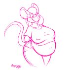 2010 anthro badgerben belly big_belly big_breasts bottomwear breasts clothing digital_media_(artwork) english_text female mammal mary_(badgerben) monochrome mouse murid murine navel nipple_outline open_mouth outie_navel pink_and_white pregnant pregnant_anthro pregnant_female rodent shirt shorts sketch solo text thick_thighs topwear