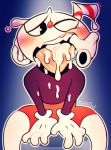  animate_inanimate better_version_at_source clothed clothing cum cum_in_mouth cum_inside cup cuphead_(character) cuphead_(game) disembodied_hand humanoid lizardbat_(artist) male male/male not_furry object_head one_eye_closed teeth tongue video_games 