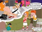  candace_flynn dr_heinz_doofenshmirtz fairy_slayer lahsparkster linda_flynn-fletcher perry_the_platypus phineas_and_ferb 