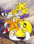  canine claws crossover digimon duo female fox glenn male mammal miles_prower penetration renamon sega sex sonic_(series) sonic_team straight tails vaginal vaginal_penetration 