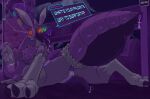 2025 anus bodily_fluids claws detailed_background dialogue digital_media_(artwork) drooling forgottenscales genital_fluids hi_res male neck_tuft open_mouth paws penis_tentacles precum saliva slime solo tail tail_mouth tentacles tongue tongue_out tuft unknown_species unusual_anatomy unusual_tail
