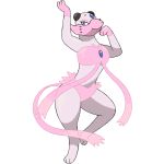  2018 alpha_channel ambiguous_gender belly_dancer blue_eyes digital_drawing_(artwork) digital_media_(artwork) fak&eacute;mon feral fur gem herpestid hi_res looking_at_viewer mammal meerkat mesmerich mongoose nintendo pink_fur pok&eacute;mon pose reallydarkandwindie seductive simple_background smile solo standing thick_thighs translucent video_games wide_hips 