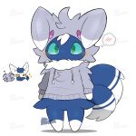1:1 2_tails ambiguous_gender anthro blue_body blue_eyes blue_fur blush blush_lines clothing costume dipstick_ears dipstick_tail ear_markings espurr felid feline fur fursuit generation_6_pokemon gesture gloves_(marking) grey_body grey_clothing grey_fur group hand_gesture hi_res hoodie leg_markings mammal markings meowstic multi_tail multicolored_body multicolored_ears multicolored_fur nintendo pink_eyes pokemon pokemon_(species) question_mark signature simple_background socks_(marking) sparkles standing tail tail_markings thought_bubble thumbs_up tontaro topwear trio two_tone_body two_tone_fur watermark white_background white_body white_clothing white_fur yellow_eyes