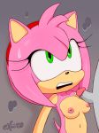  against_wall amy_rose anthro breasts duo excito faceless_male female female_focus hedgehog humanoid_penis male male/female mammal navel nude penis silver_the_hedgehog small_penis solo_focus sonic_(series) sweat 