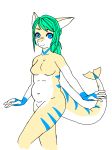  anthro breasts featureless_breasts female fish mariisnothere_(artist) marine shark slightly_chubby solo 