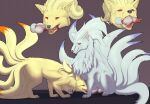 ambiguous_gender animal_genitalia animal_penis baculum bone canid canine canine_genitalia canine_penis claws cock_and_ball_torture darama dipstick_tail erection fangs feral feral_on_feral fur generation_1_pokemon genital_mutilation genital_torture genitals gore intraspecies knot male male/ambiguous mammal markings multi_tail mutilation ninetales nintendo paws penectomy penis pokemon pokemon_(species) quadruped tail tail_markings teeth