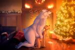 age_difference anal anal_penetration anthro bear belly bird_dog bodily_fluids canid canine canis christmas digital_media_(artwork) domestic_dog dominant dominant_male duo erection fur genital_fluids genitals hi_res holidays hunting_dog labrador male male/male male_penetrated male_penetrating male_penetrating_male mammal nude overweight penetration penis penis_tip polar_bear reibar retriever santa_claus sex size_difference submissive submissive_male tail tongue ursine