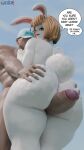 3d_(artwork) anthro anthro_focus big_breasts big_butt big_penis big_tail blender_(artwork) blender_cycles blonde_hair breasts butt butt_focus butt_grab butt_squish carrot_(one_piece) clothing digital_media_(artwork) duo erection female female_anthro female_focus fur genitals hair hand_on_butt hat hat_only hat_over_eyes headgear headgear_only headwear headwear_only hi_res huge_butt huge_penis human humanoid_genitalia humanoid_penis interspecies lagomorph looking_at_genitalia looking_at_penis looking_back male male/female male_human mammal minkmen_(one_piece) mostly_nude muscular muscular_male nude one_piece oofoe penis sex skindentation solo_focus squish tail thick_thighs thigh_sex thigh_squish vein veiny_muscles veiny_penis white_body white_fur white_skin