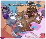  3_toes 4_fingers 4_toes 5_fingers absurd_res anthro anus areola bedroom_sex big_breasts big_butt big_penis black_hair blush bodily_fluids breasts brown_body brown_fur brown_hair butt butt_grab canid canine canis clothes_on_floor coffee_cup computer container cum cum_in_ass cum_inside cum_string cumming_while_penetrating cumshot cup cydennis2 digital_drawing_(artwork) digital_media_(artwork) domestic_dog duo ear_piercing ejaculation electronics erect_nipples eyelashes fan_character feet fingers from_behind_position fur genital_fluids genitals green_eyes grey_body grey_fur gynomorph gynomorph/male gynomorph_penetrating gynomorph_penetrating_male hair hand_on_butt heart_symbol hi_res huge_butt humanoid intersex intersex/male intersex_penetrating intersex_penetrating_male lactating laptop larger_gynomorph larger_intersex leaking_cum male male_penetrated mammal nipples nude onomatopoeia open_mouth penetration penis piercing pink_anus puffy_anus purple_areola purple_hair purple_nipples purple_nose purple_tongue sex size_difference smaller_male sound_effects standing_doggystyle sweat sweaty_body text thick_thighs toes tongue white_body white_fur wide_hipped_intersex wide_hipped_male wide_hips 