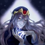  anime_coloring blue_background capcom crown elf fantasy gold hot jewelry lavleyart long_hair magic nintendo non-web_source pointy_ears purple_hair red_eyes the_legend_of_zelda the_legend_of_zelda:_the_minish_cap vaati wizard 