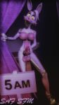  3d_(artwork) animatronic anthro balls breasts canine dickgirl digital_media_(artwork) erection five_nights_at_freddy&#039;s five_nights_at_freddy&#039;s_2 fox hi_res humanoid_penis intersex looking_at_viewer machine mammal mangle_(fnaf) open_mouth penis precum robot signature solo tongue tongue_out unknown_artist unknown_artist_signature video_games 