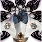  1boy armor black_gloves black_pants black_shirt black_shoes blue_eyes colored_skin dark-skinned_male dark_skin fate/grand_order fate_(series) full_body game_cg gloves grey_skin highres indra_(fate) lightning_bolt_facial_mark looking_at_viewer male_focus official_art pako_(pakosun) pants pauldrons shirt shoes short_hair shoulder_armor single_pauldron sitting smile solo third-party_source transparent_background white_hair 