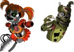  2018 absurd_res animatronic creepy digital_media_(artwork) female five_nights_at_freddy&#039;s freddy_fazbear&#039;s_pizzeria_simulator hi_res humanoid lagomorph machine mammal rabbit robot scrap_baby_(fnaf) shu_20625 springtrap_(fnaf) ultimate_custom_night video_games william_afton_(fnaf) 