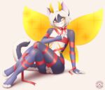 absurd_res antennae_(anatomy) anthro arthropod atist_name bent_legs blue_body blue_ears blue_face blue_fur blush bow_ribbon butt crossed_legs digital_drawing_(artwork) digital_media_(artwork) ear_piercing em_(emko) feet felid feline full-length_portrait fur gift_wrapped hair hi_res hybrid insect insect_wings lepidopteran line_art long_hair male mammal markings moth multicolored_body multicolored_ears multicolored_tail paws piercing pillow pink_nose pink_pillow portrait pupils red_band red_bow_ribbon shoulder_length_hair simple_background sitting slit_pupils smile solo tail toes tuft white_background white_body white_face white_fingers white_fur white_hair wings wrapped_up wrappings yellow_antennae yellow_body yellow_eyes yellow_markings yellow_wings