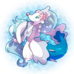  ambiguous_gender anthro blue_eyes blue_hair hair long_hair mammal marine nintendo pink_nose pinniped pok&eacute;mon pok&eacute;mon_(species) primarina smile solo un0sk video_games 