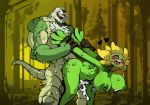  &lt;3 2018 anthro arm_grab big_breasts bittenhard blush body_hair breasts butt chesnaught chest_hair cum digital_media_(artwork) duo female flora_fauna forest hambor12 hanging_breasts happy happy_sex male male/female mammal muscular muscular_male nintendo nude open_mouth plant pok&eacute;mon pok&eacute;mon_(species) prison_guard_position sex smile sunflora sweat tongue tongue_out tree video_games 